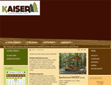 Tablet Screenshot of kaiser-sro.cz